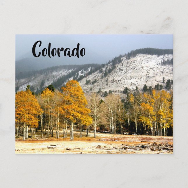 Postal Montañas Rocosas de Colorado  (Anverso)
