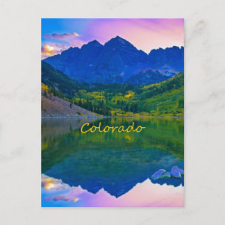 Postal Montañas Rocosas de Colorado y Lago