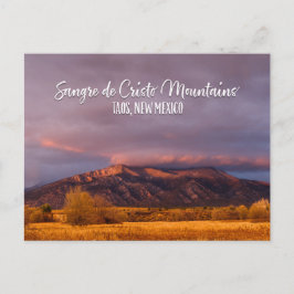Postal Montañas Sangre de Cristo cerca de Taos, Nuevo Méx