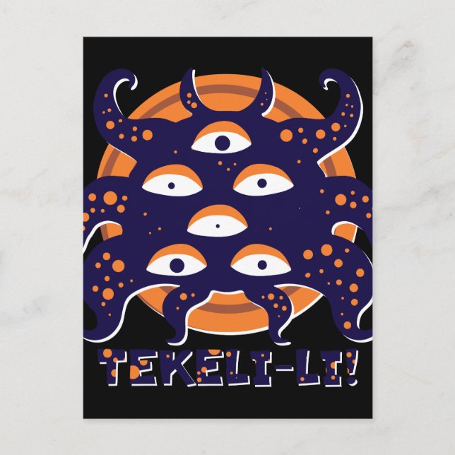 Postal Montañas Shoggoth de Madness Lovecraft (Anverso)