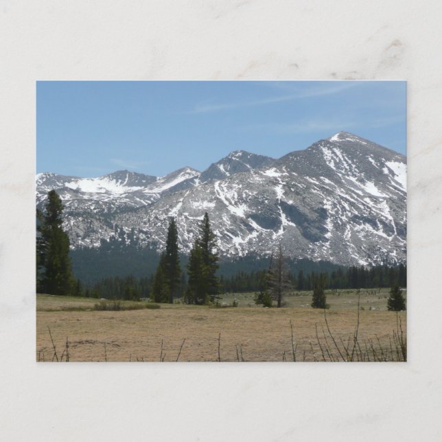 Postal Montañas Sierra Nevada I desde Yosemite (Anverso)
