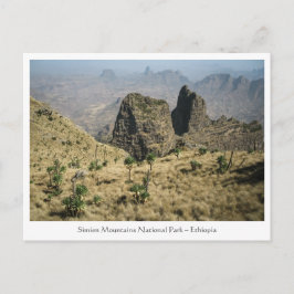 Postal Montañas Simien Etiopía