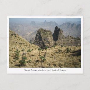 Postal Montañas Simien Etiopía