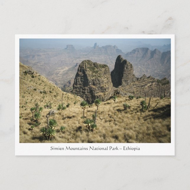 Postal Montañas Simien Etiopía (Anverso)