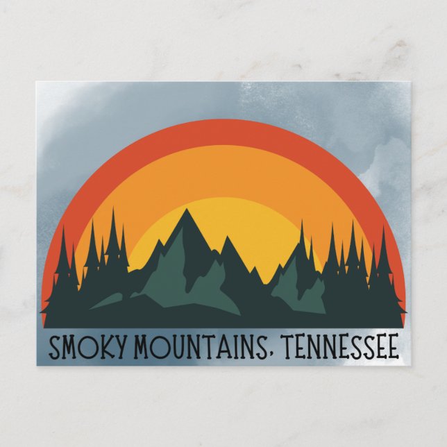 Postal Montañas Smoky Tennessee Postcard (Anverso)