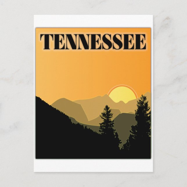 Postal Montañas Tennessee (Anverso)