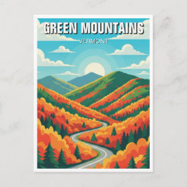 Postal Montañas Vermont Fall Foilage