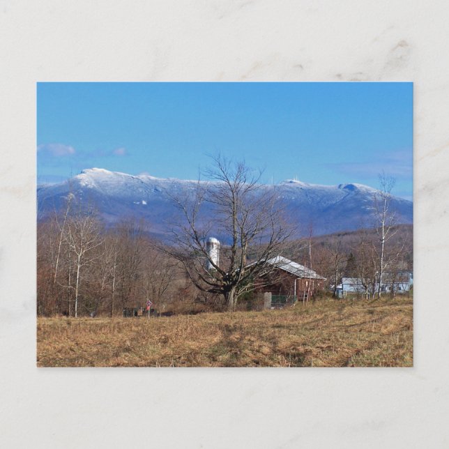 Postal Montañas Vermont Green (Anverso)