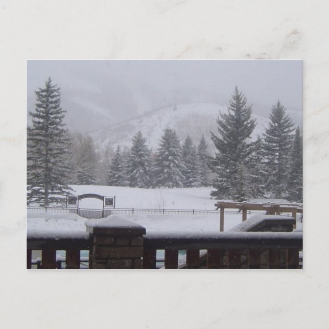 Postal Montañas Wasatch, Park City, Utah (Anverso)