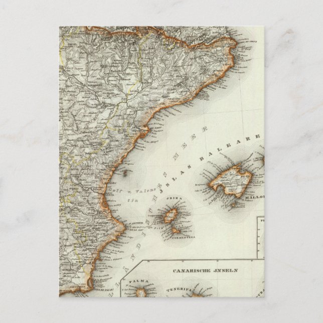 Postal Montañas y ríos de Canarias (Anverso)