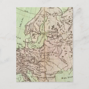 Postal Montañas y ríos de Europa