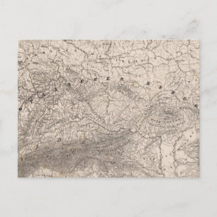 Postal Montañas y ríos de Europa