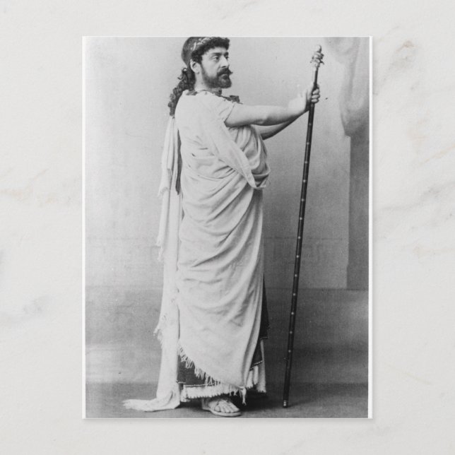 Postal Montañismo como Edipo en 'Edipus Rex' (Anverso)