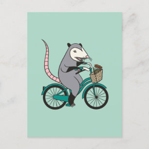 Postal Montar en bicicleta