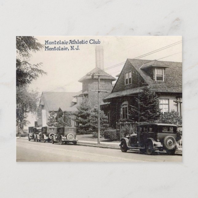 Postal Montclair Athletic Club, Montclair NJ Vintage (Anverso)