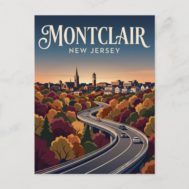 Postal Montclair Nueva Jersey (Anverso)