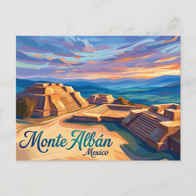 Postal Monte Albán México (Anverso)