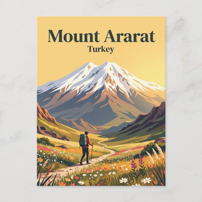 Postal Monte Ararat Turquía (Anverso)