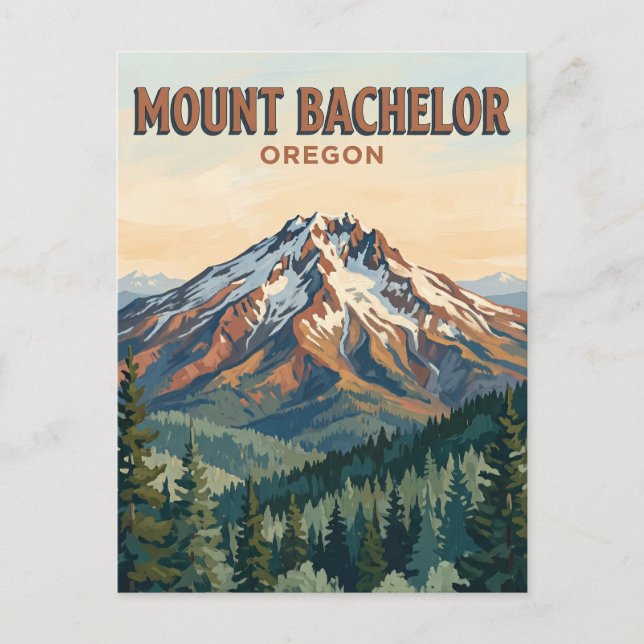 Postal Monte Bachelor Oregon (Anverso)