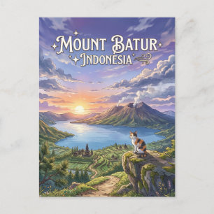 Postal Monte Batur, Bali, Indonesia Indonesia