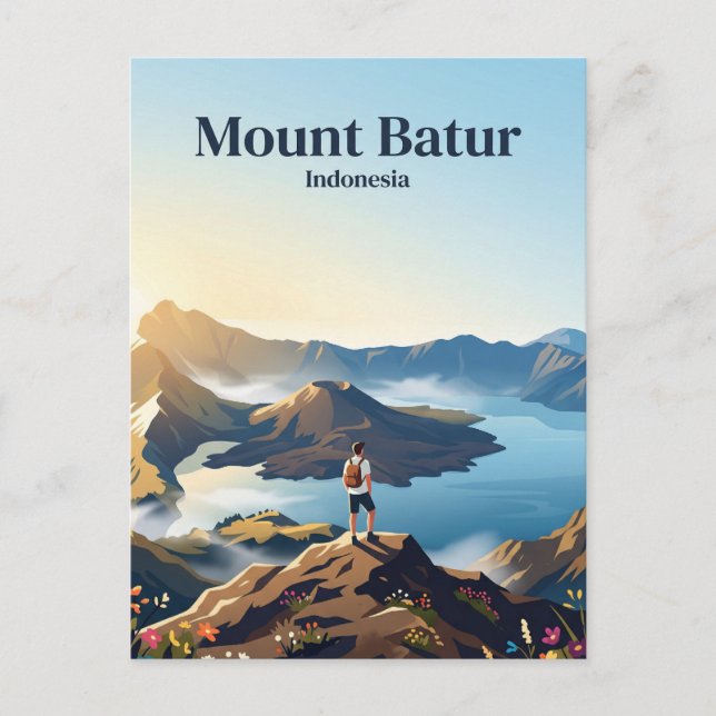 Postal Monte Batur Indonesia (Anverso)