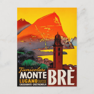 Postal Monte Brè, Lugano, Suiza