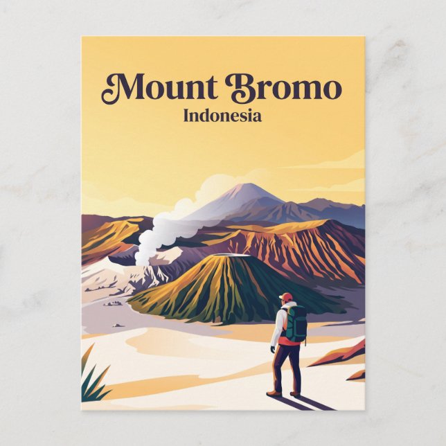 Postal Monte Bromo Indonesia (Anverso)
