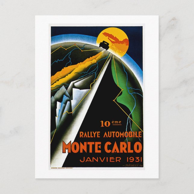 Postal Monte Carlo 1931 (Anverso)