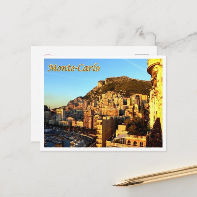 Postal Monte Carlo - Mónaco - Panorama - (Anverso/Reverso In Situ)