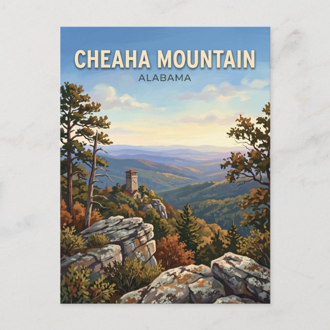Postal Monte Cheaha Alabama (Anverso)
