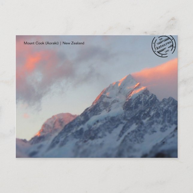Postal Monte Cook (Aoraki) (Neuseeland) Postkarte (Anverso)