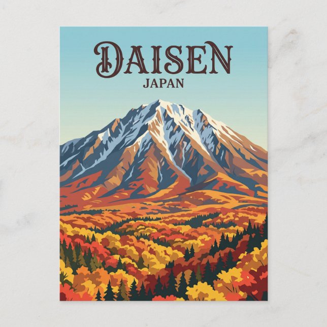 Postal Monte Daisen Japón (Anverso)
