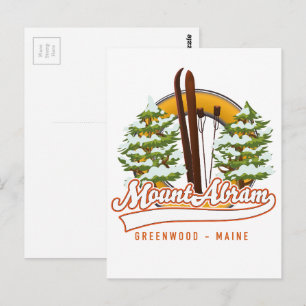 Postal Monte de esquí Abram Greenwood