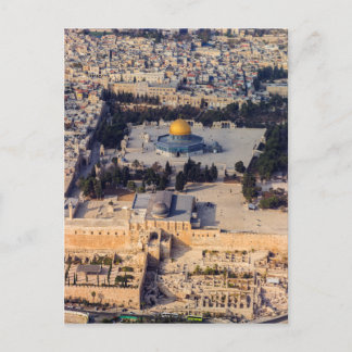 Postal Monte del Templo Ciudad Antigua Jerusalén Cúpula d