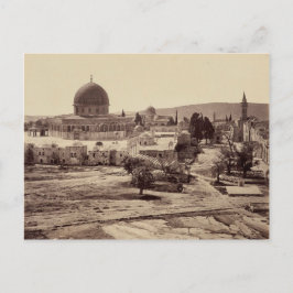 Postal Monte del Templo y Cúpula de la Roca en Jerusalén