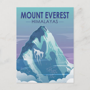 Postal Monte Everest Himalayas Vintage
