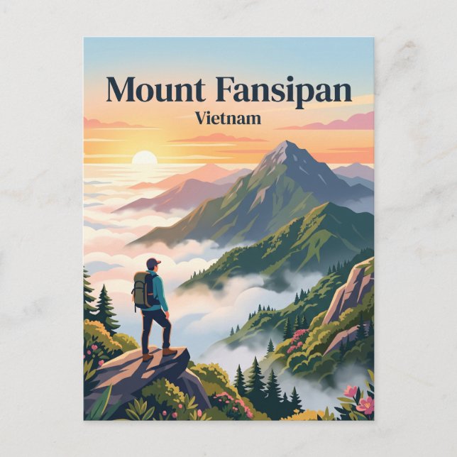 Postal Monte Fansipan Vietnam (Anverso)