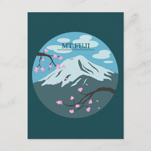 Postal Monte Fuji (Anverso)