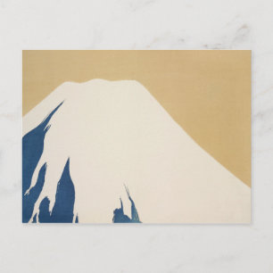 Postal Monte Fuji desde Momoyogusa–Flores