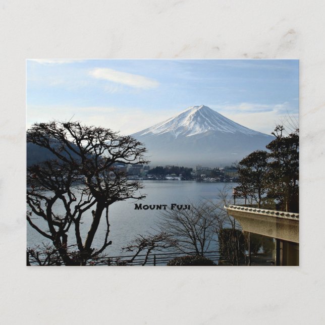 Postal Monte Fuji, Japón (Anverso)