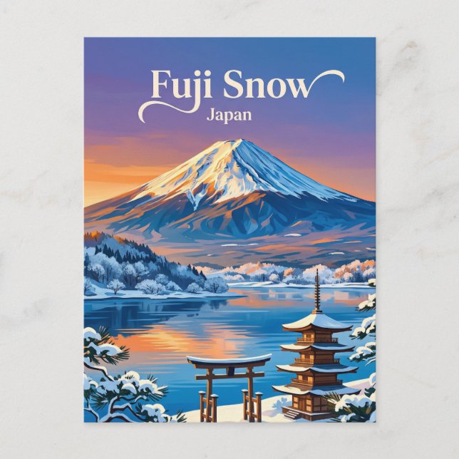 Postal Monte Fuji Japón (Anverso)