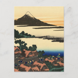 Postal Monte Fuji Japón Atardecer
