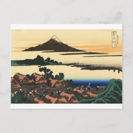 Postal Monte Fuji Japón Atardecer