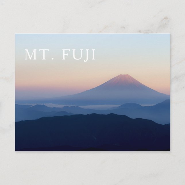 Postal Monte Fuji Sunrise Japón (Anverso)