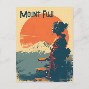 Postal Monte Fuji vintage
