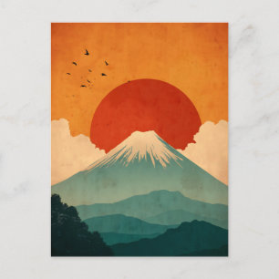 Postal Monte Fuji vintage