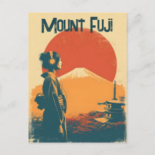 Postal Monte Fuji vintage