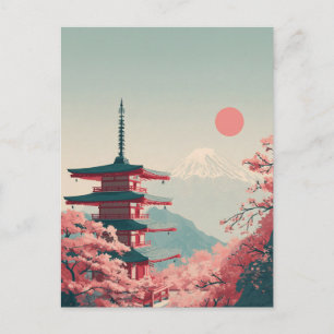 Postal Monte Fuji vintage