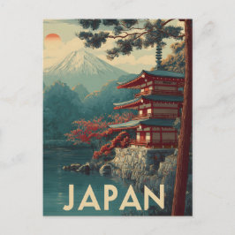 Postal Monte Fuji vintage