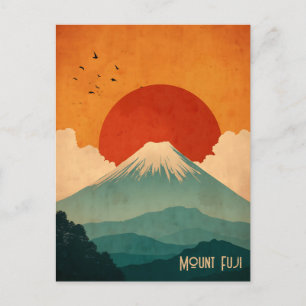 Postal Monte Fuji vintage